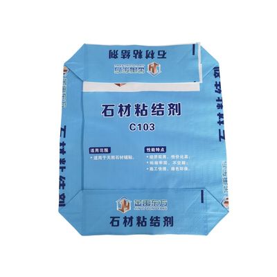 kwaliteit  Colorful BOPP Printing PP Woven Valve Bag with 20kg 25kg Capacity for Cement and Dry Mix Glue fabriek