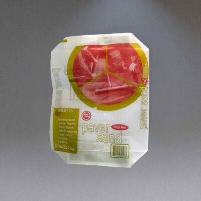 kwaliteit  Labyrinth breathable Heavy Duty PE Valve Bags with Center Seam for 50LB 22.7kg Paver Sand fabriek