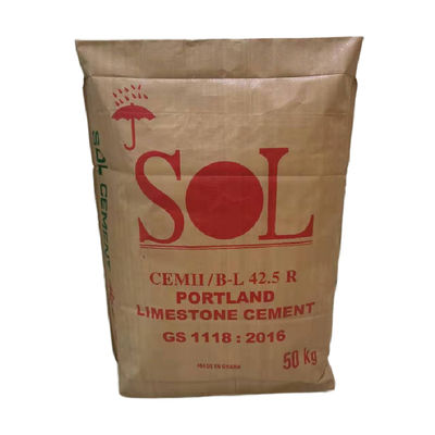 PP geweven klep cement zakken 25 kg 50 kg polypropyleen gips poeder verpakkingscontainer