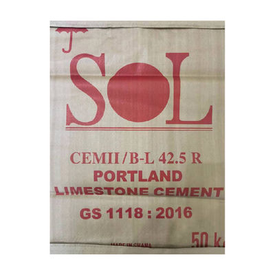 PP geweven klep cement zakken 25 kg 50 kg polypropyleen gips poeder verpakkingscontainer