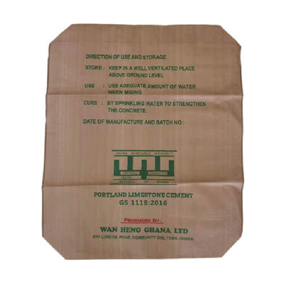 PP geweven klep cement zakken 25 kg 50 kg polypropyleen gips poeder verpakkingscontainer