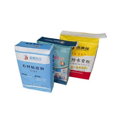 Lege BOPP Geweven Gedrukte pp de Klep Verpakkende Zak van het Zakkenblok Bodem