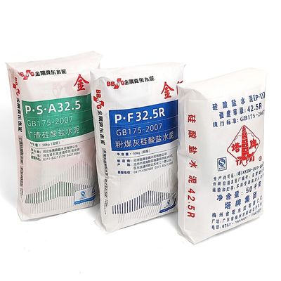 De hete Ster van de Verkoop25kg 40KG 50KG Advertentie doet pp-van het de Zakcement van de Blokbodem van de Klepzakken het Cementzak in zakken