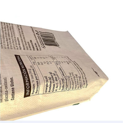 Van het de Zakblok van de polypropyleen de pp Geweven Klep van het de Bodemcement Zakken 25kg 40KG 50KG