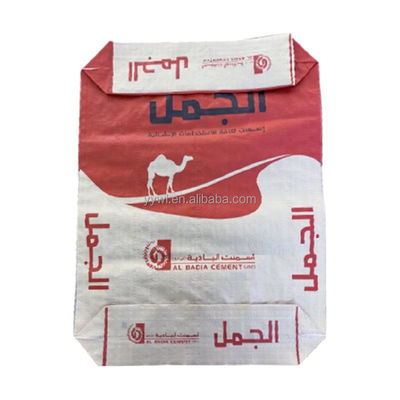 2-laags 90GSM papieren ventielzakken cementverpakkingszakken 50kg blokbodem op maat