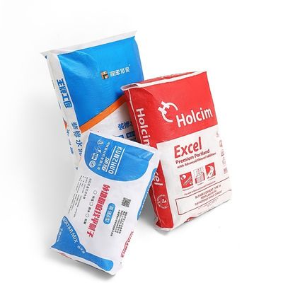 Op maat gemaakte 50 kg gelamineerde PP geweven WPP klep cement verpakkingszakken zware zak 50 kg