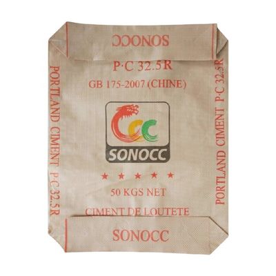 25 KG 40 KG 50 KG PP geweven zak leeg PP cement zak blok bodem met klep