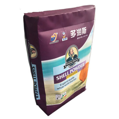 Polypropyleen Plastic Type 35x46x10cm 86GSM geweven PP Valve Bag met Luxury Bopp Printing