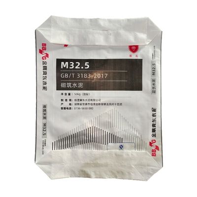 PP geweven cement zak met klep 25kg 50kg vochtbestendige