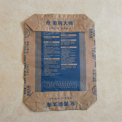 2-laags 90GSM papieren ventielzak met blokbodem voor 20kg 25kg 30kg 40kg mortel