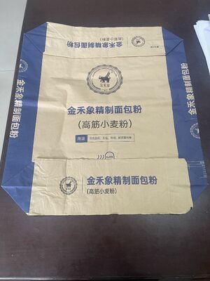 2-laags 90GSM papieren ventielzak met blokbodem voor 20kg 25kg 30kg 40kg mortel