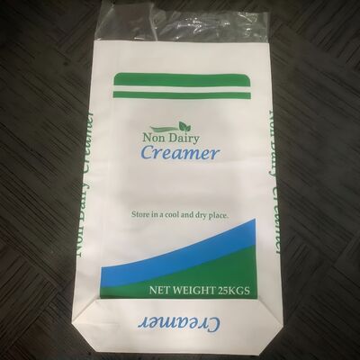 Papier met open mond met een blokbodem voor 25 kg niet-zuivelcrème