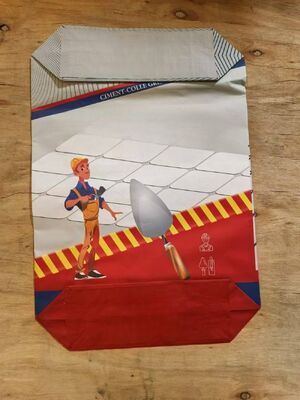 2 Layer 90GSM Paper Valve Bag with  Block Bottom for 50kg Cement Packaging Bags