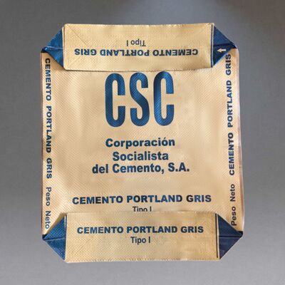 Vochtbestendige PP geweven ventielzak voor zwaar 50 kg cementverpakking