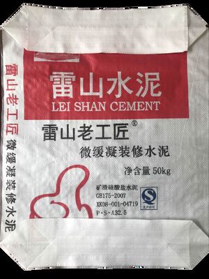 AD Star PPW Gelamineerde 50kg Cementzak Vierkante Bodem Gecoate Plastic Geweven Ventielzak