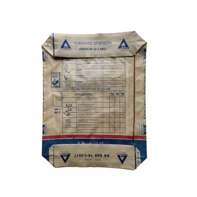 AD Star PPW Gelamineerde 50kg Cementzak Vierkante Bodem Gecoate Plastic Geweven Ventielzak
