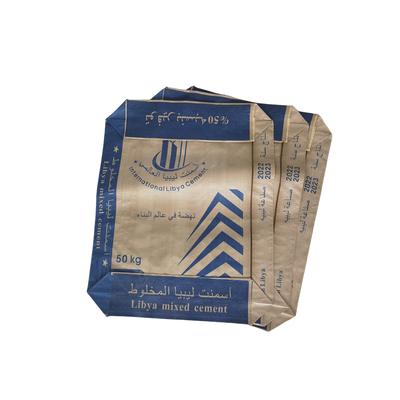 50 kg PP cementzak Vochtbestendige vierkant onderste klep PP cementzak 75GSM tot 90GSM geweven klepzak